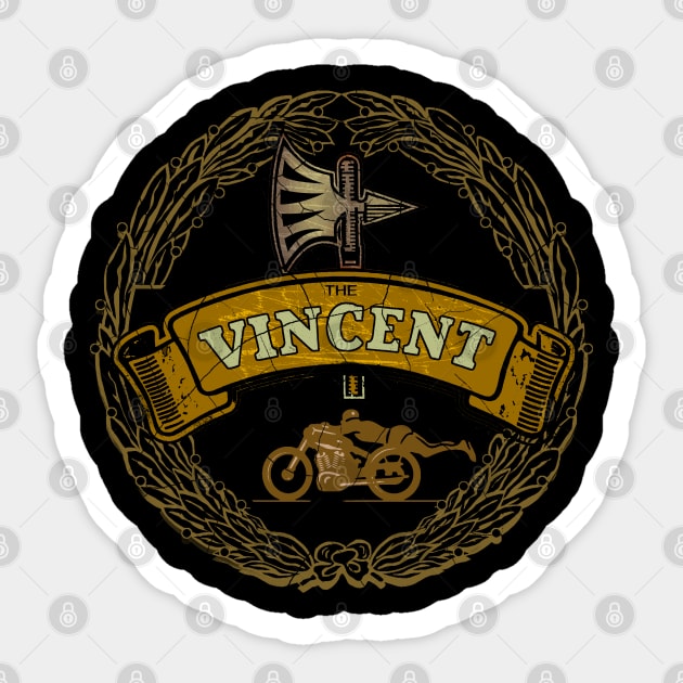 Vincent Motorcycles UK Sticker by Midcenturydave